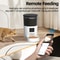 ROJECO Automatic Cat Feeder with Camera & Voice Recorder, Smart Video Pet Food Dispenser with Remote Control App for Cat