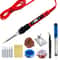 Professional 80W Soldering Iron Kit With Adjustable Temperature LCD Display Ceramic Heater Tips Twe 7