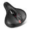 UltraComfort Wide Bike Saddle With Shock Absorbing Reflective Design Hollow Breathable Seat For Ra 2