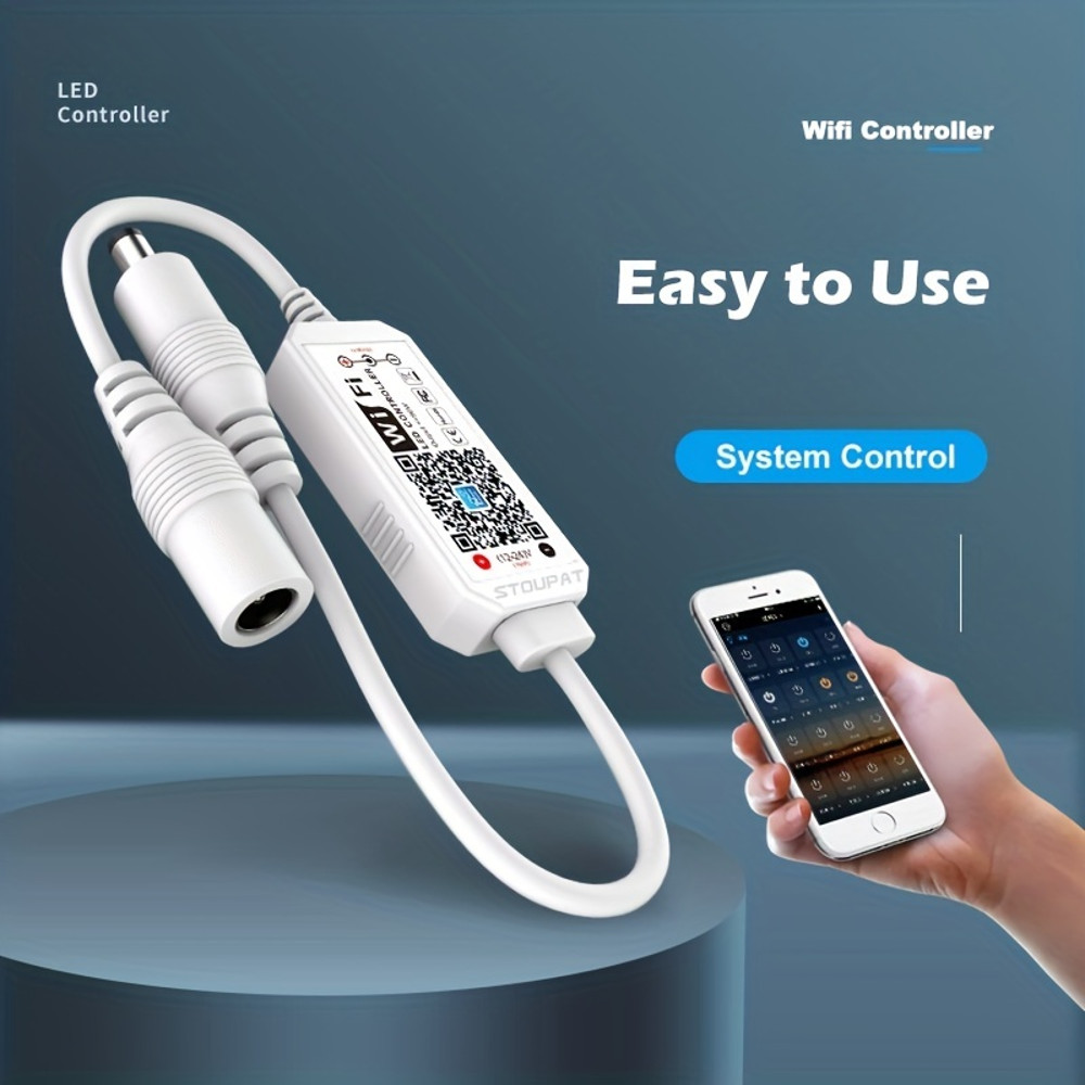 Magic Home WiFi RGBW RGB Controller for LED Strips, Works with Alexa, Google Home, Voice Control, DC12-24V Dimmer