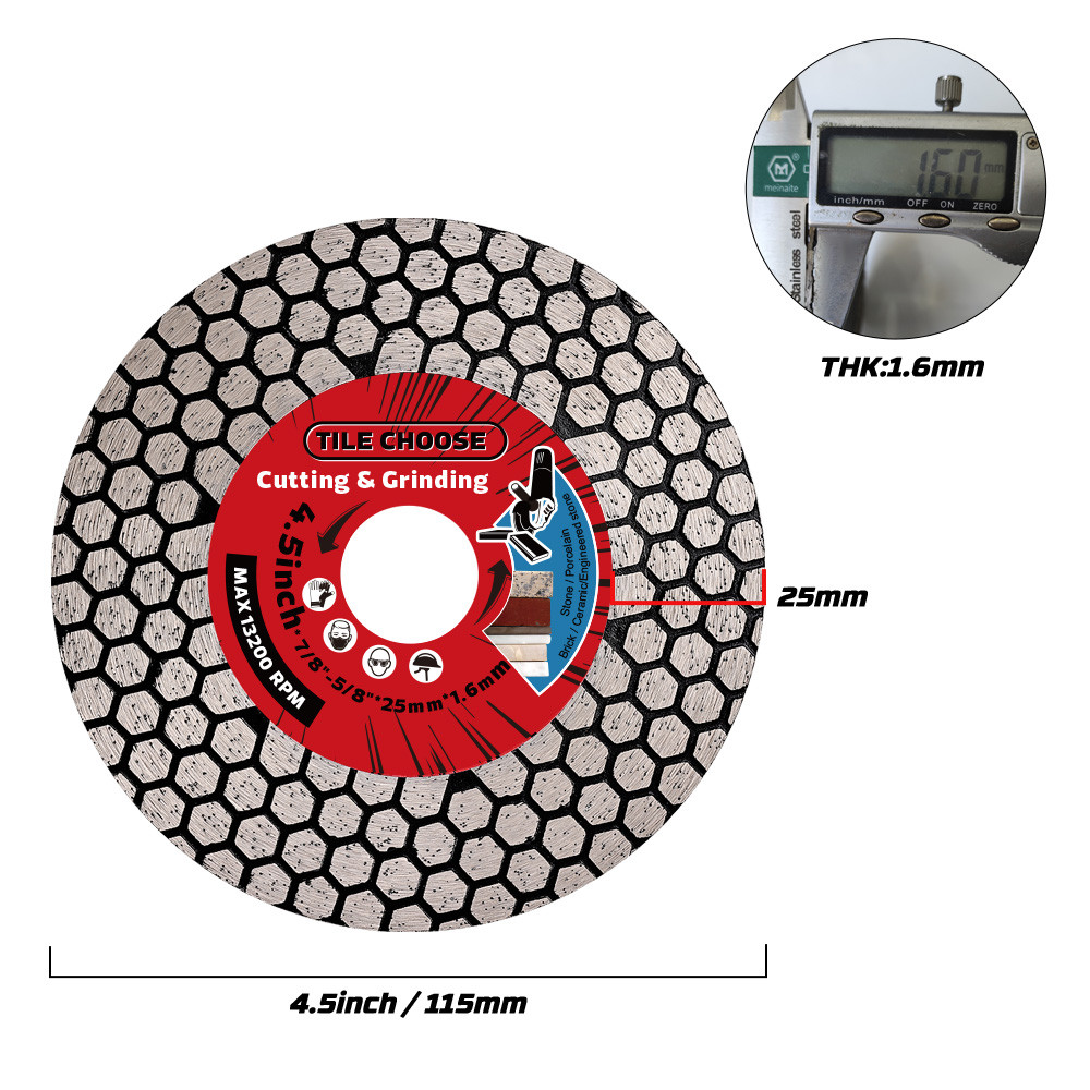 Professional Diamond Cutting Disc For Tile Stone D115mm125mm Circular Saw Blade For Ceramic Porcel 4