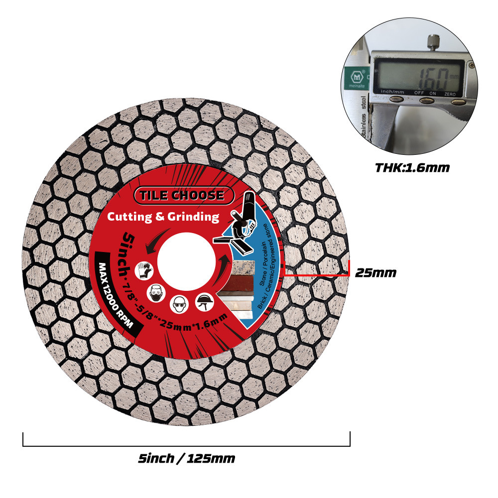 Professional Diamond Cutting Disc For Tile Stone D115mm125mm Circular Saw Blade For Ceramic Porcel 5