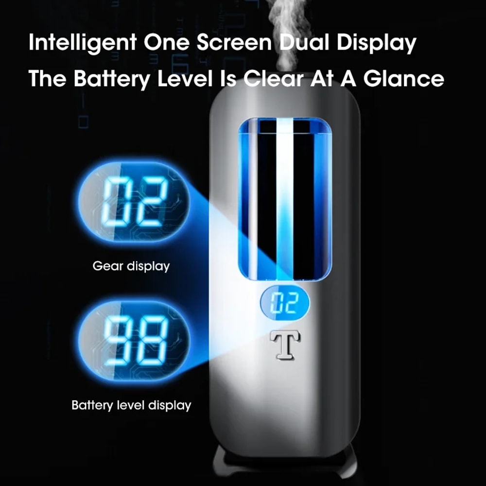 Rechargeable Aromatic Diffuser 5 Modes, Essential Oil Diffuser Machine for Home, Car with Smart Display, Colorful Light