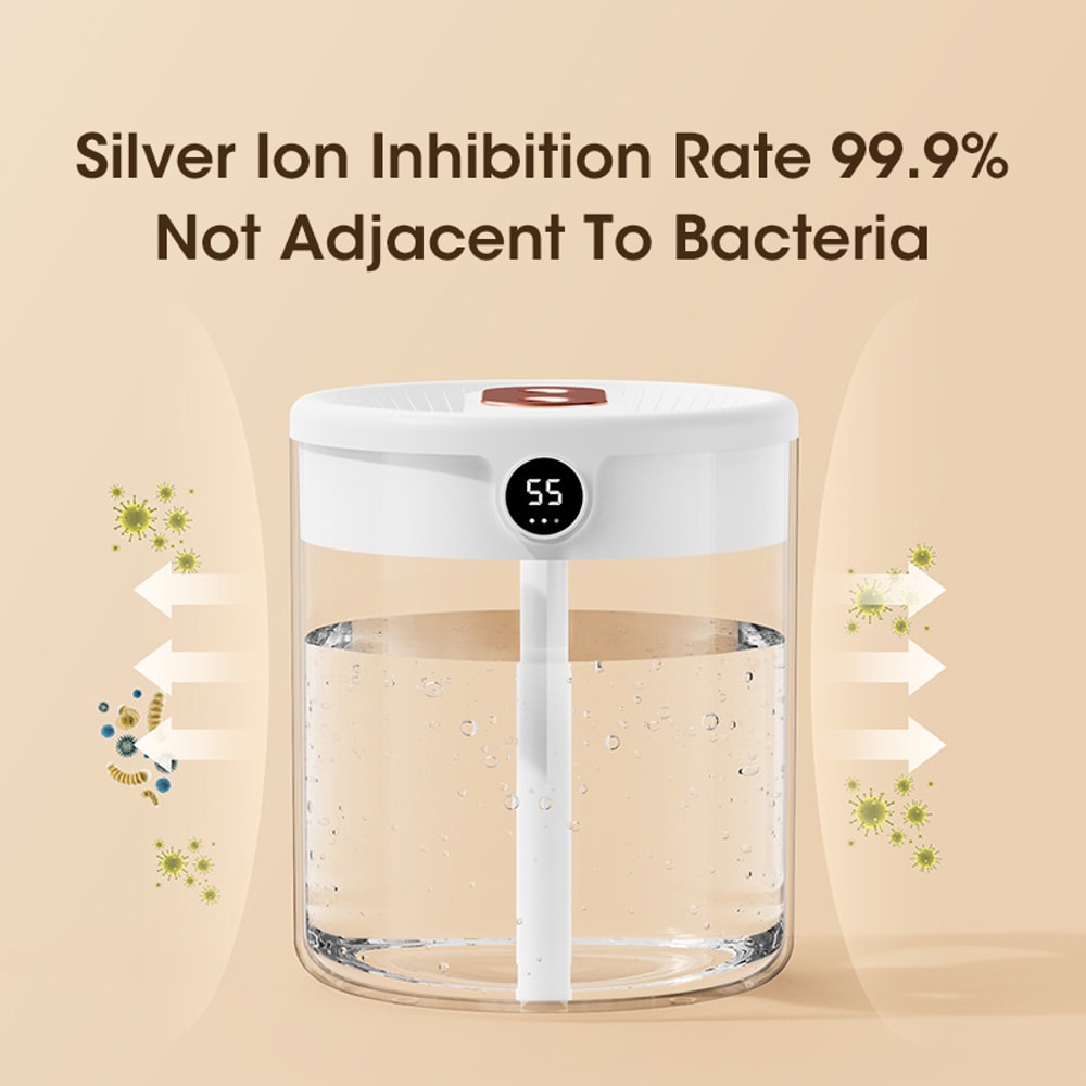 Niye Hotselling Double Nozzle Air Humidifier with LCD Display, Large Capacity Aroma Essential Oil Diffuser for Bedroom