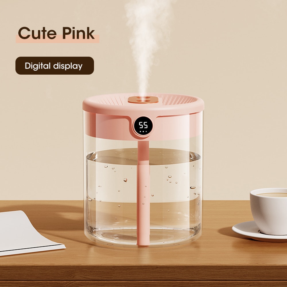 Niye Hotselling Double Nozzle Air Humidifier with LCD Display, Large Capacity Aroma Essential Oil Diffuser for Bedroom