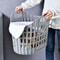 Modern Foldable Laundry Hamper, High-Capacity, Portable Dirty Clothes Organizer for Home Bathroom