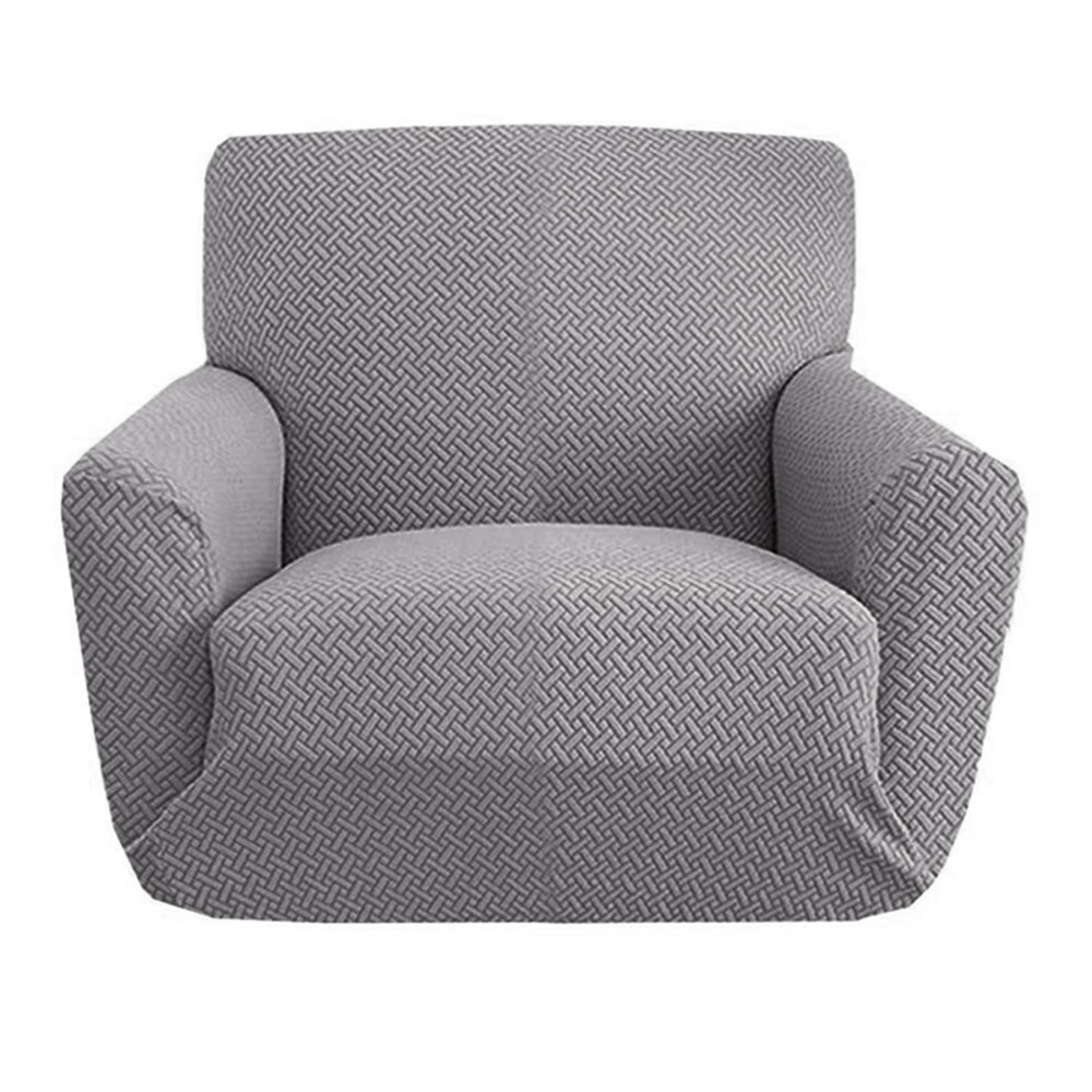 Elegant Jacquard Polyester Armchair Sofa Cover for Living Room, Elastic 1-Seat Slipcover, Machine Washable Furniture