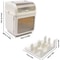 2 Tier Multi-Functional Dish Drying Rack and Drainer Board, Countertop Organizer with Lid, PP Plastic Build, Removable