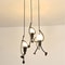 Vintage Iron Little Man Modern Arts Chandelier, Creative LED Ceiling Lamp for Home, Living Room, Children Bedroom Decor