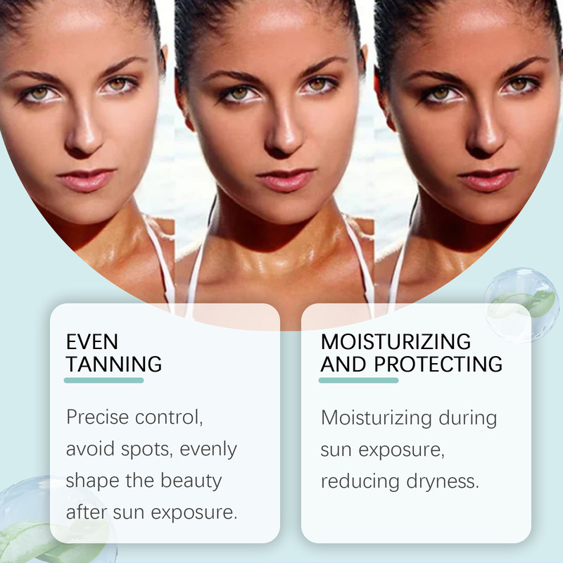 Tanning Drops Natural Glow Body Bronzer, Nourishing Brown Face Body Outdoor Tinting Serum, Protective Skin Long Lasting