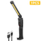 New COB Foldable Flashlight 7 Mode Magnetic USB Rechargeable LED Work Light With Hanging Hook 1200m