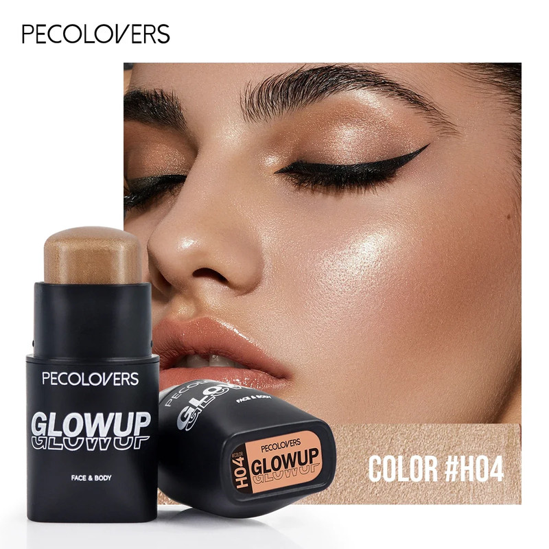Long Lasting Natural 3D Face Bronzers, Waterproof Highlighter Stick Blush, Brightening Contour Concealer Makeup Cosmetic
