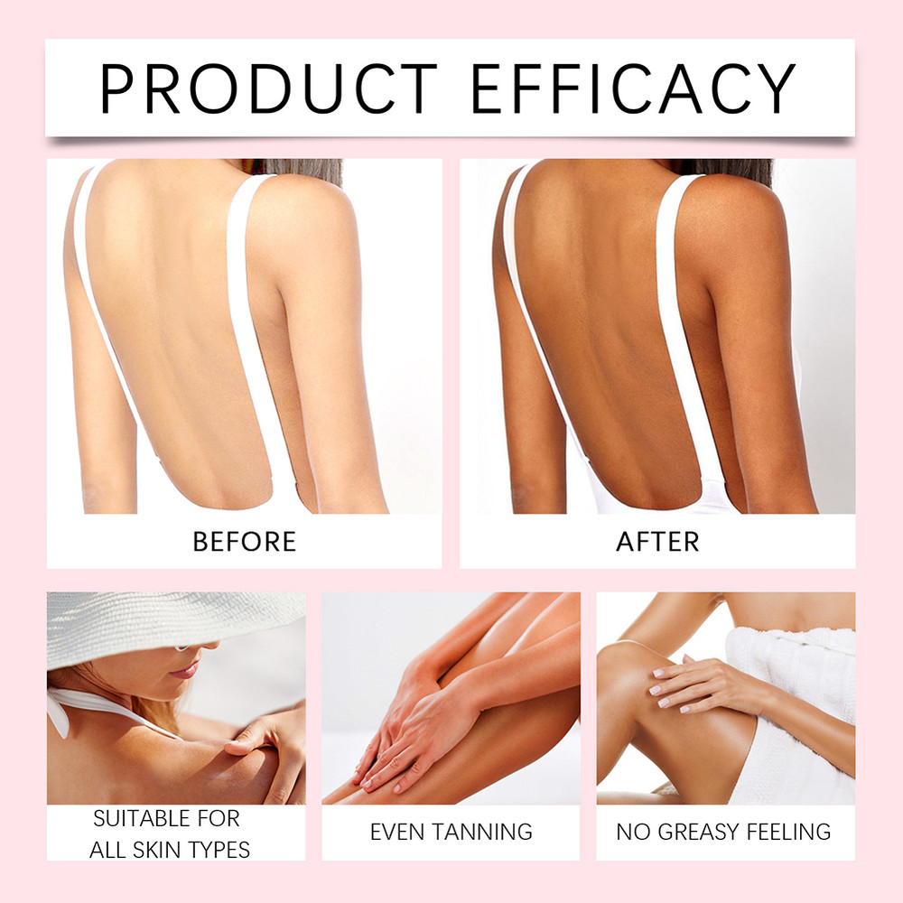 Moisturizing Bronzer Sunless Tanning Drops to Drink, Natural Tanner for Sun-Kissed Glow Face Body Outdoor Sunscreen Care