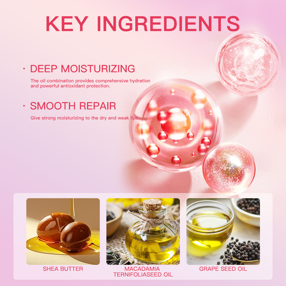 HOT Glass Tinted Lip Balm Light Cherry Red Red Orange Glow Moisturizing Vegetarian Lip Balm With Br 2