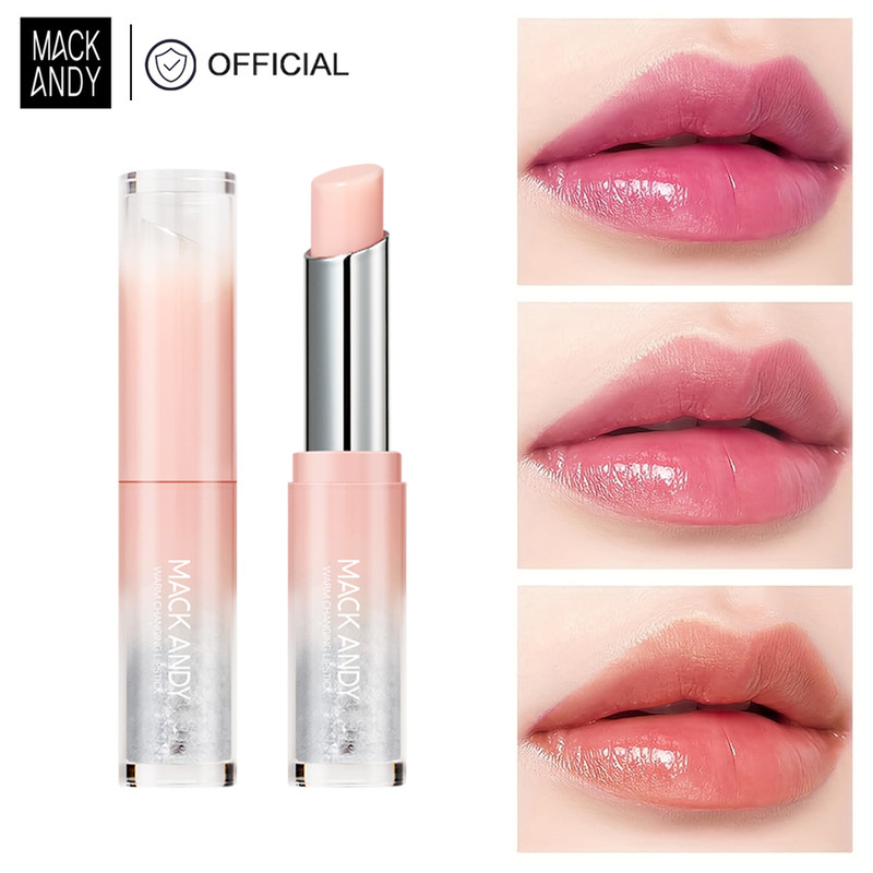 Hydrating & Moisturizing Lip Balm, Color Changing Lipstick Tint of Color with Vitamin E, Long Lasting Natural Gloss