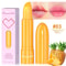 6Color Waterproof Fruit Color Tinted Shine Changing Lip Balm, Moisturizing Nourishing Glow Play Lipstick Colour Care