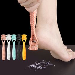 stainless steel callus corn remover foot rasp, hard skin heel file scrubber, pedicure nail care tool for smooth feet