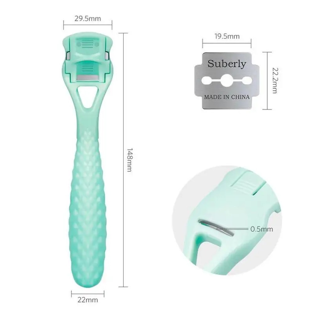 Stainless Steel Callus Corn Remover Foot Rasp, Hard Skin Heel File Scrubber, Pedicure Nail Care Tool for Smooth Feet