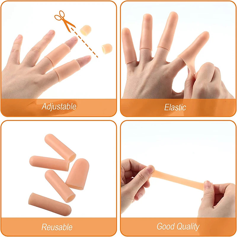 Toe Separator Finger Protector 10pcs Silicone, Corn Callus Remover Bunion Corrector, Pedicure Tools Foot Care Tool