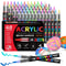 Waterproof Acrylic Marker Pen Set DIY Brush Tip Drawing Paint Marker Art School Supplies Stationery 0