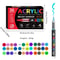 Waterproof Acrylic Marker Pen Set DIY Brush Tip Drawing Paint Marker Art School Supplies Stationery 7
