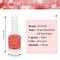 6Pcs Water-Based Nail Polish Set, 10ml Nude Red Pink Peel-Off Nail Art, Air-Dry Polish Kit for Manicure