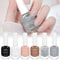 6Pcs Water-Based Nail Polish Set, 10ml Nude Red Pink Peel-Off Nail Art, Air-Dry Polish Kit for Manicure