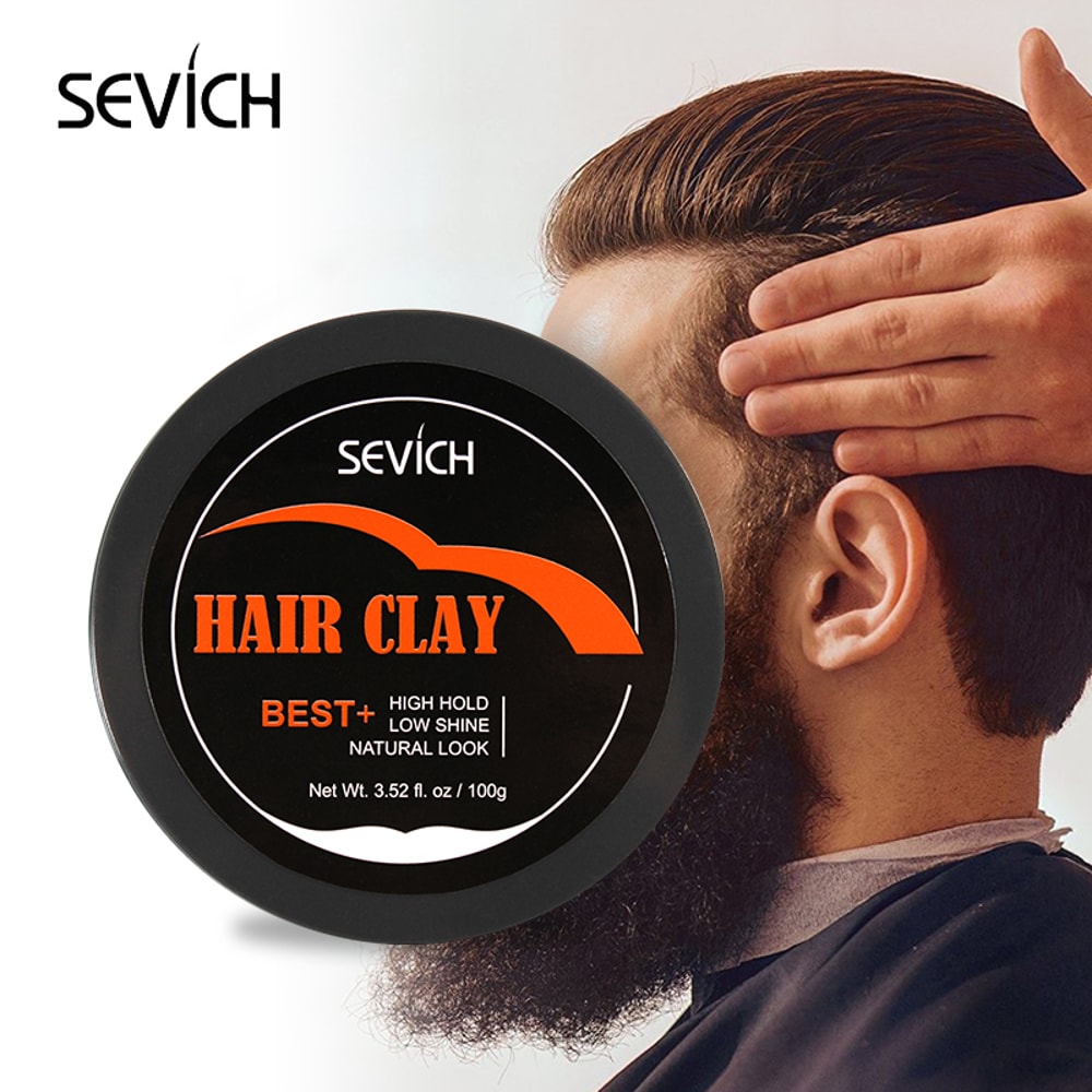 Sevich 100g Hair Clay For Men LongLasting Strong Hold Matte Wax Low Shine Styling Cream For Natural 2