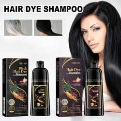 eelhoe brown hair dyeing shampoo, lasting coloring, deeply nourishing formula to reduce breakage, promote scalp health