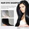 EELHOE Brown Hair Dyeing Shampoo, Lasting Coloring, Deeply Nourishing Formula to Reduce Breakage, Promote Scalp Health