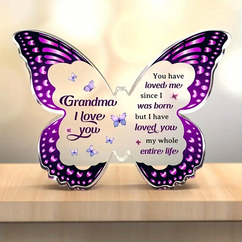 Butterfly Shaped Acrylic Keepsake, Unique Birthday Gift Ideas, Gifts for Mom Grandma Sister Daughter Christmas