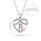 Endless Love Necklace for Grandma and Granddaughter, Copper Inlaid Zirconia Pendant, Birthday Gift, Holiday Gift
