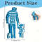 Contemporary Acrylic Grandpa and Granddaughter Figurine, No Electricity Needed, Unique Birthday Gift Fathers Day Present