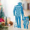 Contemporary Acrylic Grandpa and Granddaughter Figurine, No Electricity Needed, Unique Birthday Gift Fathers Day Present