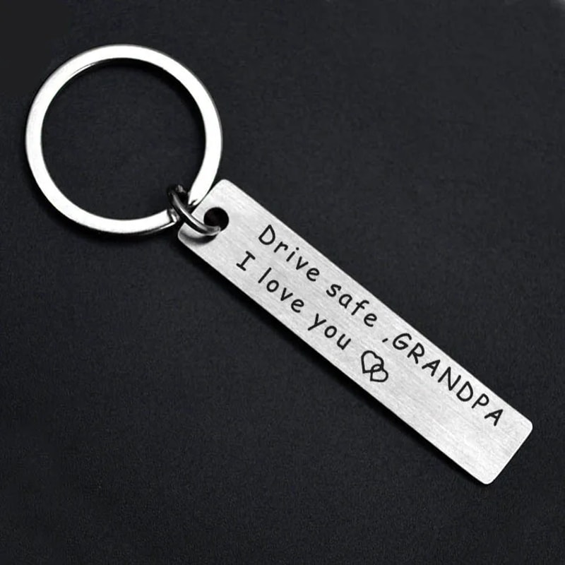 I Love You Keychain For Trucker Grandpa Drive Safe Keychains With Wing Pendant Gift For Grandma Gra 2