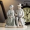 European Ceramic Old Man And Old Lady Figurines, Home Office Decor Crafts, Parents Old Couples Gold Wedding Gifts