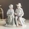 European Ceramic Old Man And Old Lady Figurines, Home Office Decor Crafts, Parents Old Couples Gold Wedding Gifts
