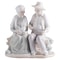 European Ceramic Old Man And Old Lady Figurines, Home Office Decor Crafts, Parents Old Couples Gold Wedding Gifts