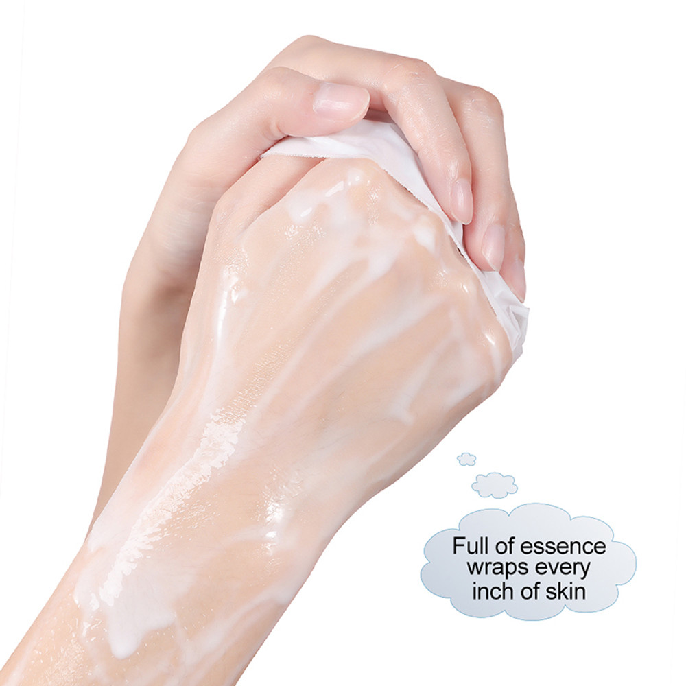 SADOER Goat Milk Moisturizing Hand Mask, Whitening & Nourishing Anti-Aging Hydrating Hand Gloves for Ultimate Skin Care
