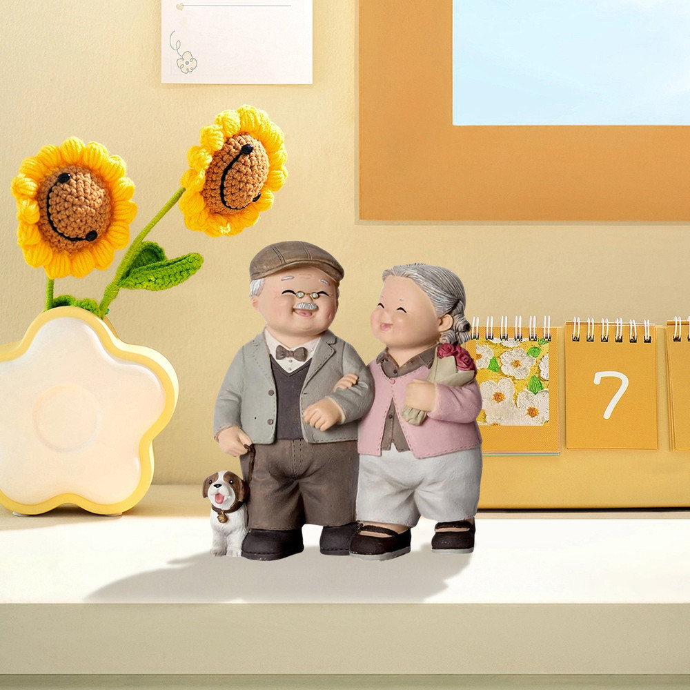Elderly Couple Statue Garden Decorations Grandparents And Parents Anniversary Wedding Gift Elderly  2
