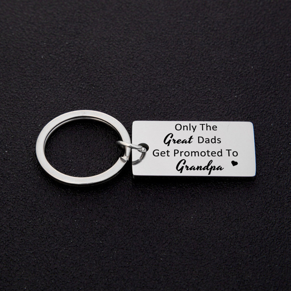 Gift From Kids, Only The Great Moms Get Promoted To Grandma Grandpa Keychain, Soon To Be Grandma Grandpa