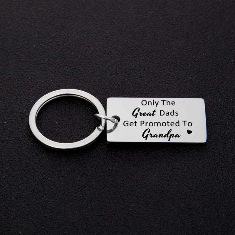 Gift From Kids, Only The Great Moms Get Promoted To Grandma Grandpa Keychain, Soon To Be Grandma Grandpa