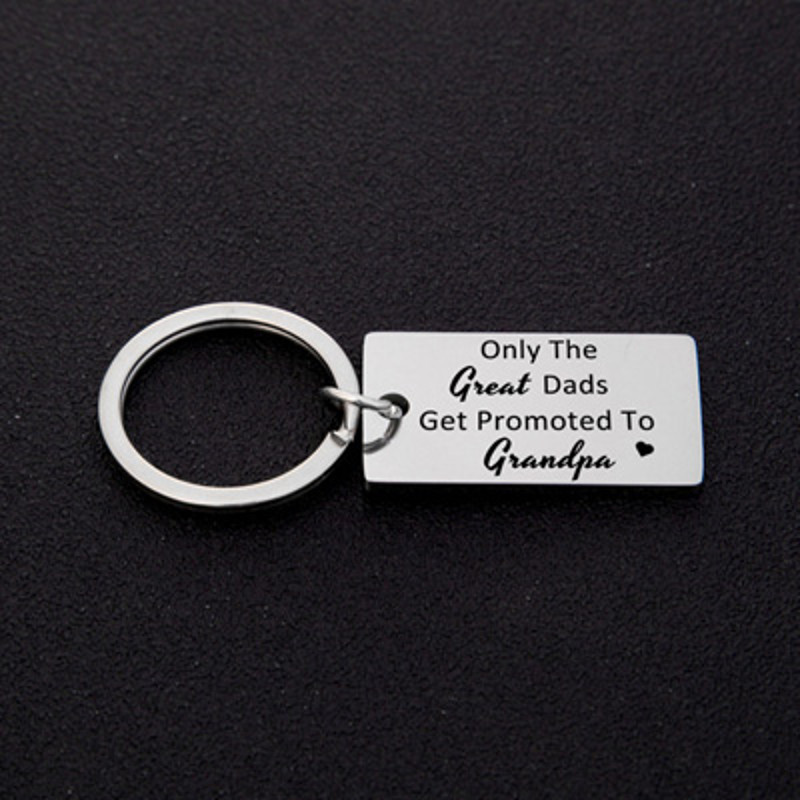Gift From Kids, Only The Great Moms Get Promoted To Grandma Grandpa Keychain, Soon To Be Grandma Grandpa