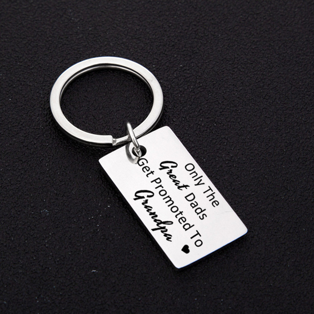 Gift From Kids, Only The Great Moms Get Promoted To Grandma Grandpa Keychain, Soon To Be Grandma Grandpa