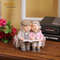 Resin Happy Old Couple Home Decor, Old Father and Mother Figurine, Grand Parents Wedding Anniversary Gifts