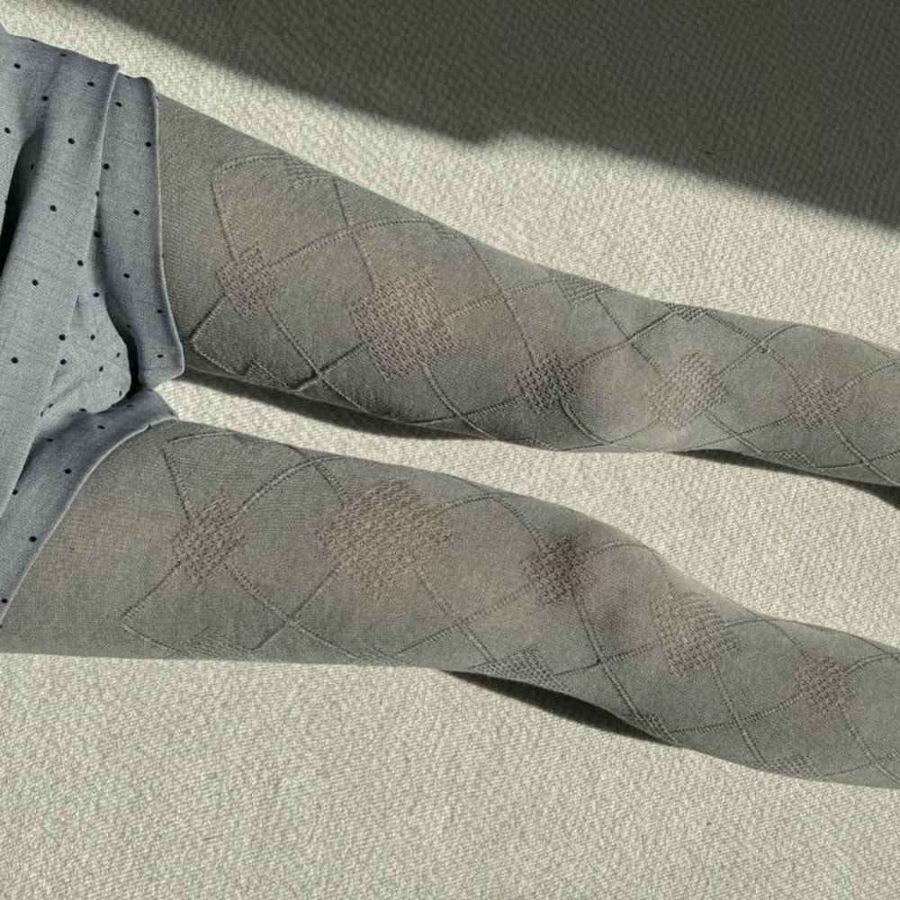 Fashion Forward Women Tights Vintage Argyle Patterned Cotton Leggings Pantyhose Opaque Stockings Ho 1