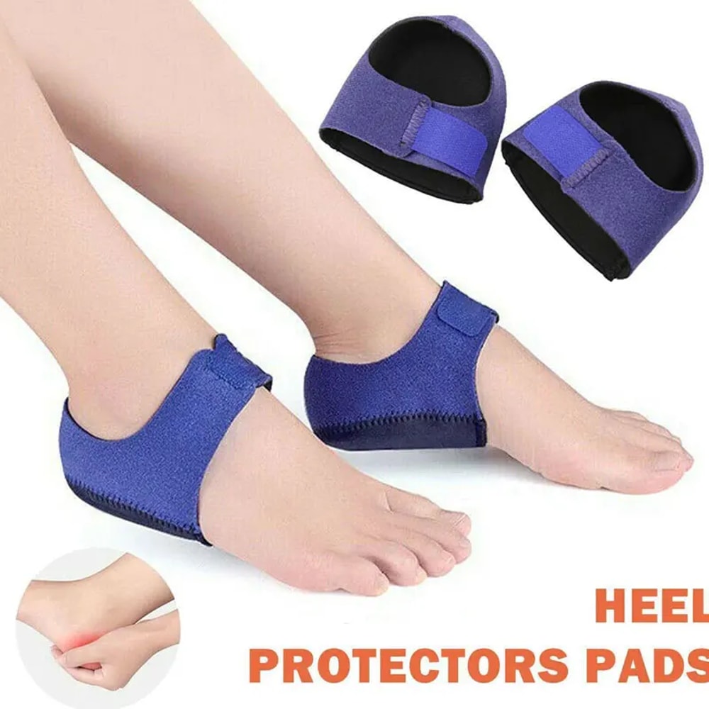 Plantar Fasciitis Silicone Heel Protector, U-Cup Shock Absorption Sleeve for Spur Relief, Pain-Free Walking Half-Yard