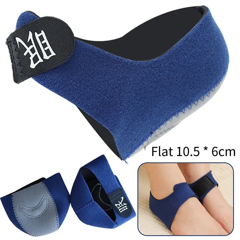 Plantar Fasciitis Silicone Heel Protector, U-Cup Shock Absorption Sleeve for Spur Relief, Pain-Free Walking Half-Yard
