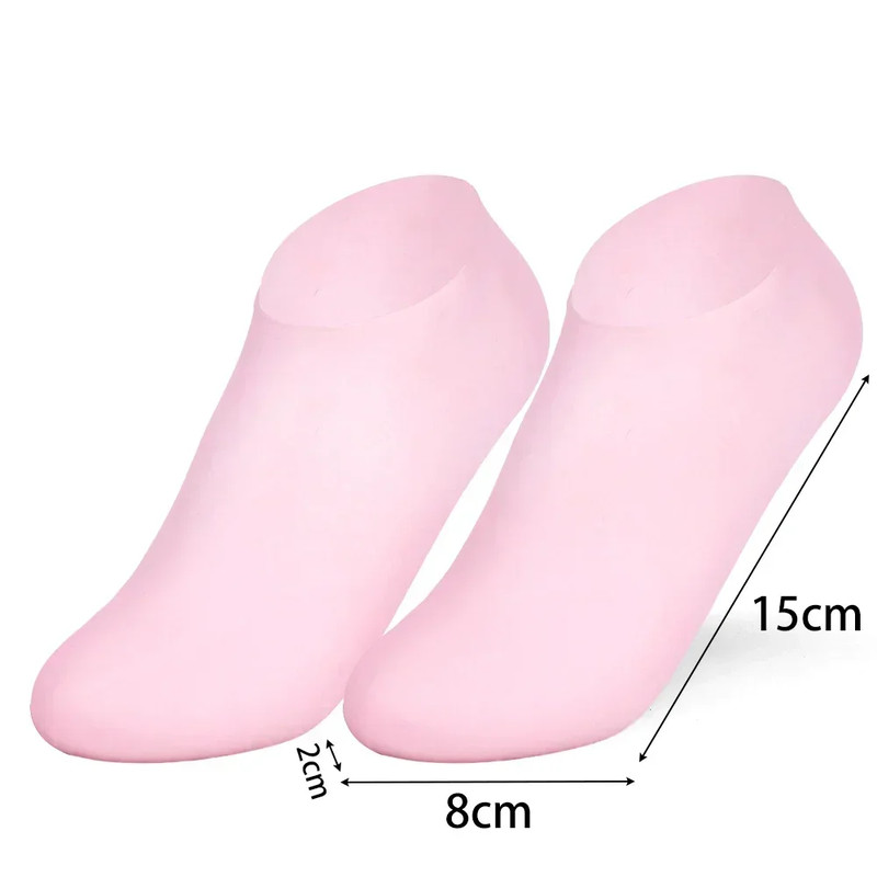 2 Pairs Moisturizing Glove Socks for Foot Care, Nourishing Skin, Anti Heel Dryness, Full Foot Moisturizing Socks