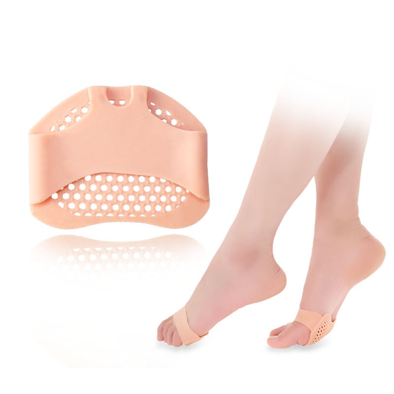 Silicone Heel Protectors Metatarsal Pads, Forefoot Gel Heel Pad for Plantar Fasciitis, Foot Pain Relief, Prevention